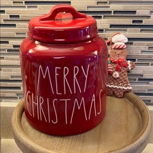 Rae Dunn red merry Christmas canister!